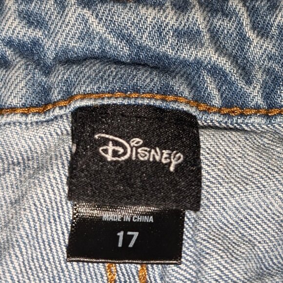 Disney Bambi & Thumper Mom Jeans Hot Topic Disneyland Spring Jrs Size 17 - Picture 6 of 7